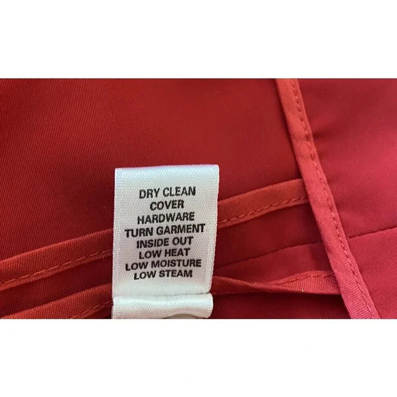 St. John Sport Jacket Raincoat Red Gold Button Double Breasted Small S - Picture 5 of 7